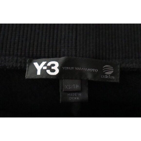 Y-3 Yohji Yamamoto Adidas Women's XS Black Cuffed Crop Track Pants Drawstring - Picture 2 of 8